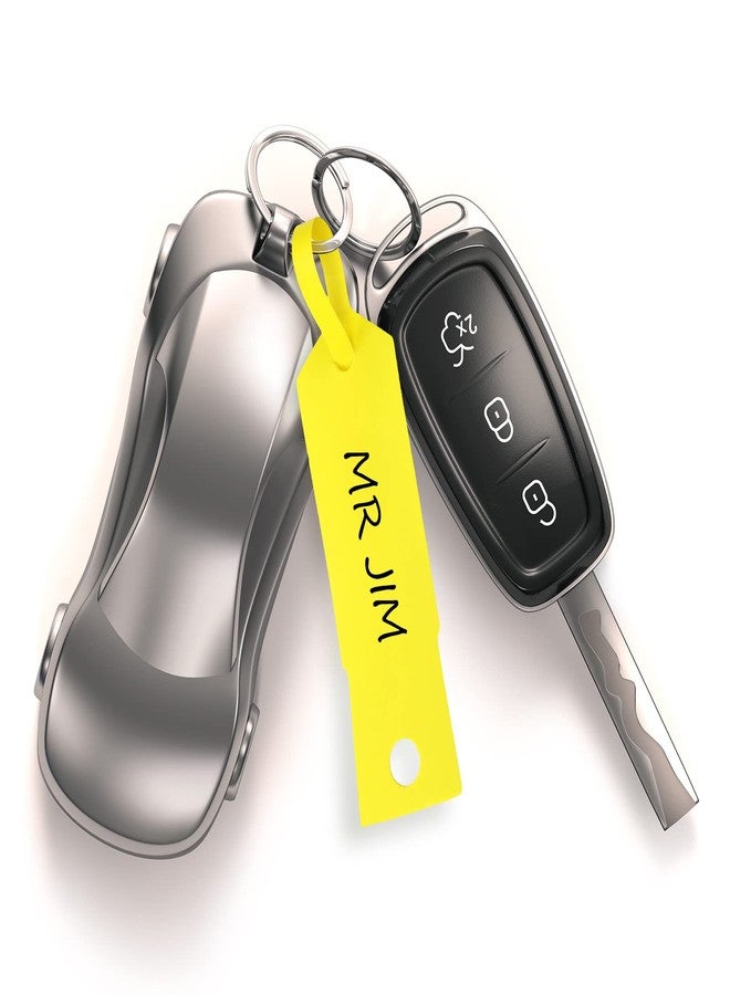 Woanger 2000 Pieces Self Locking Arrow Key Tags Car Key Labels Self Lock Identifierscar Parts Tags with 5 Pcs Black Pens for Office Automotive Shop Supplies(4 1/2 x 3/4 Inch,Bright Colors) - Image 5